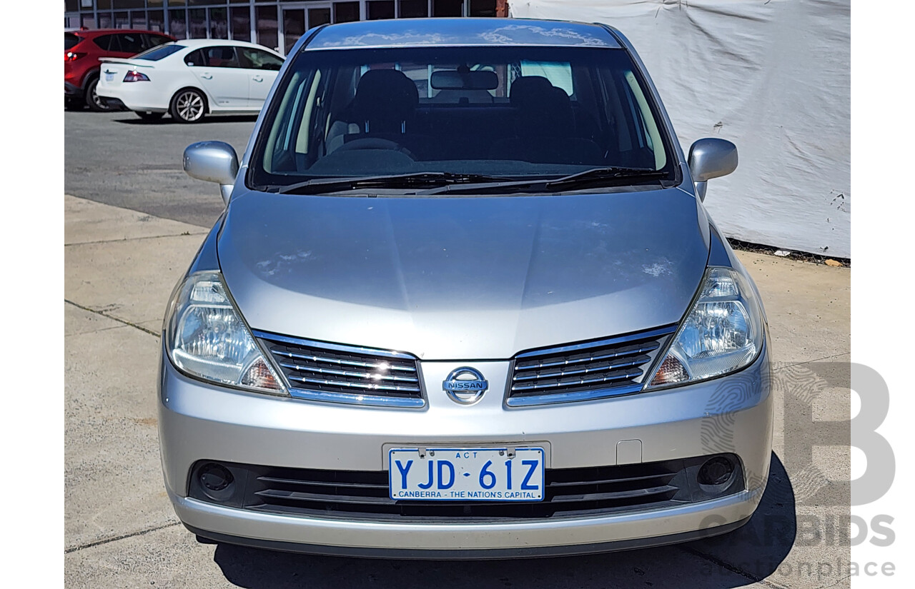 3/2009 Nissan Tiida ST-L C11 MY07 5d Hatchback Silver 1.8L