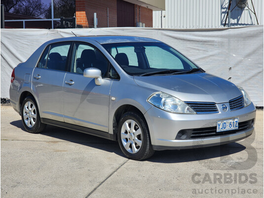 3/2009 Nissan Tiida ST-L C11 MY07 5d Hatchback Silver 1.8L