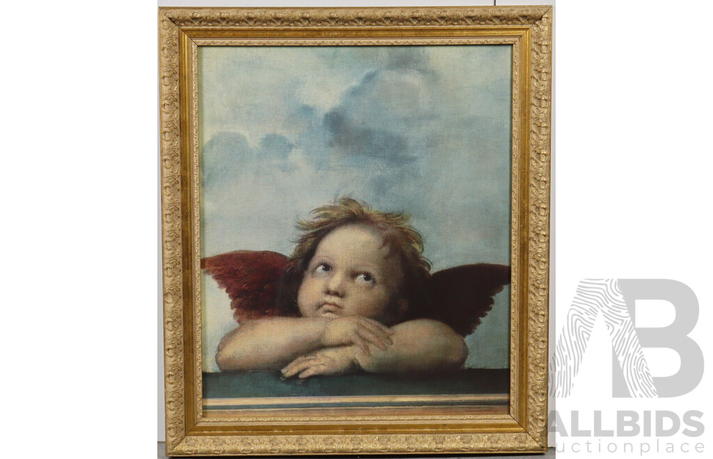 Pair of Putti Prints in Gilt Frames