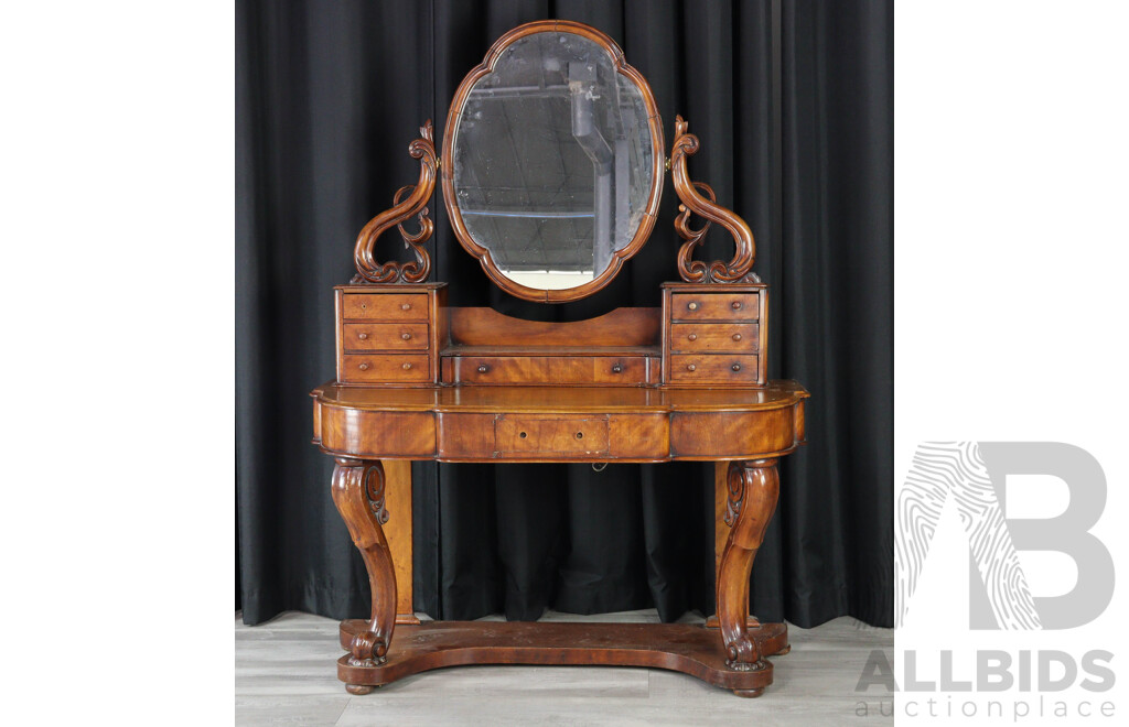 Victorian Cedar Mirrored Back Dutchess