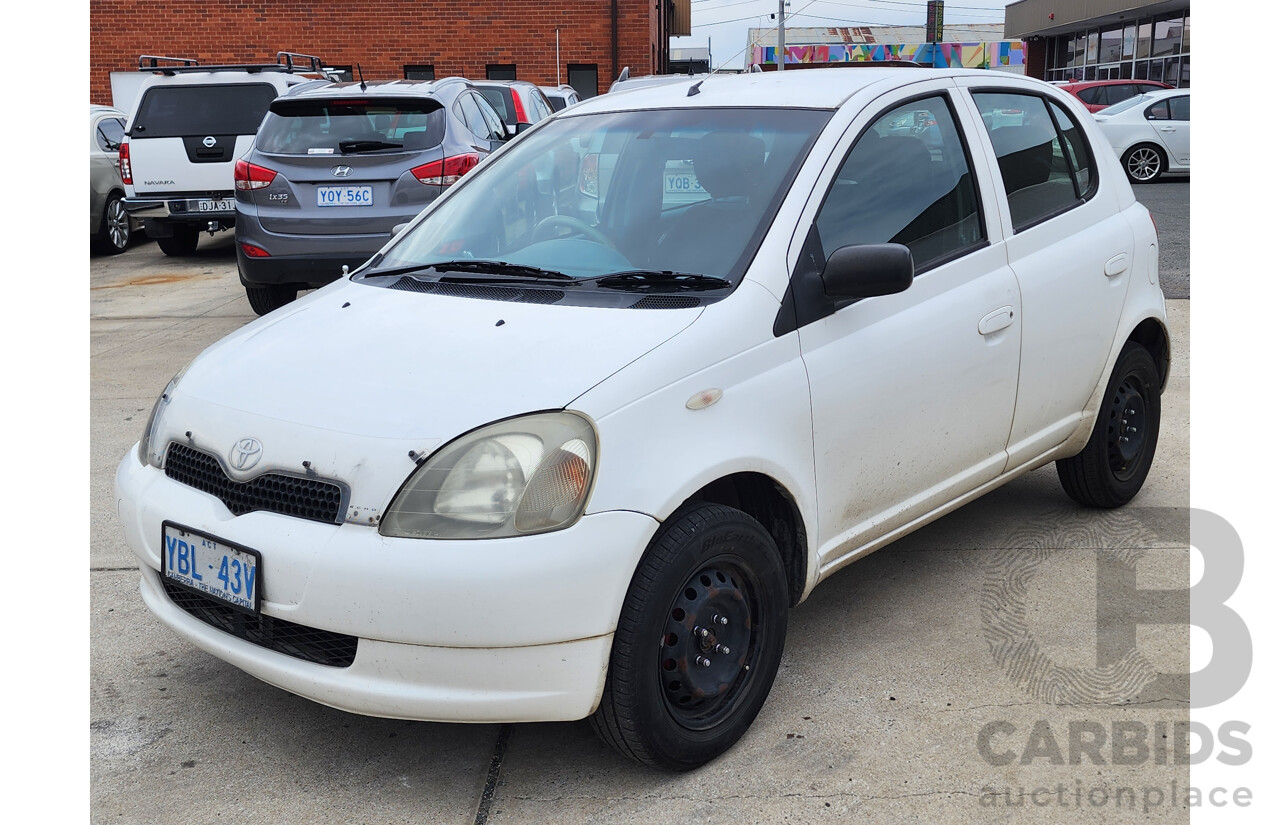 8/1999 Toyota Echo  NCP10R 5d Hatchback White 1.3L