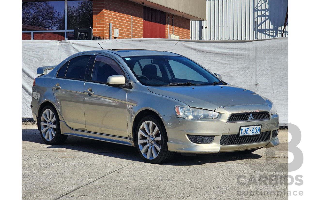 10/2007 Mitsubishi Lancer VR-X CJ 4d Sedan Gold 2.0L