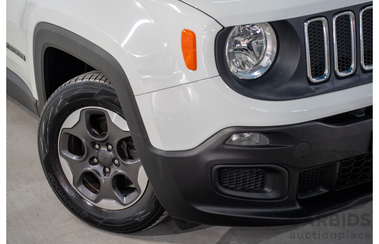 8/2016 Jeep Renegade Sport BU 4d Wagon Alpine White Turbo 1.4L