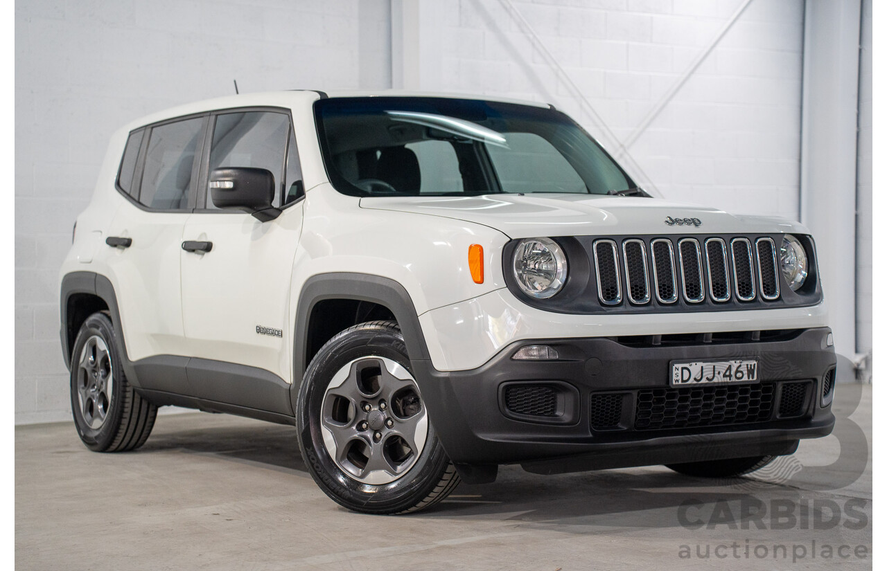 8/2016 Jeep Renegade Sport BU 4d Wagon Alpine White Turbo 1.4L