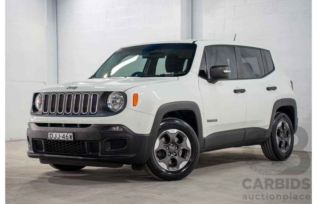 8/2016 Jeep Renegade Sport BU 4d Wagon Alpine White Turbo 1.4L