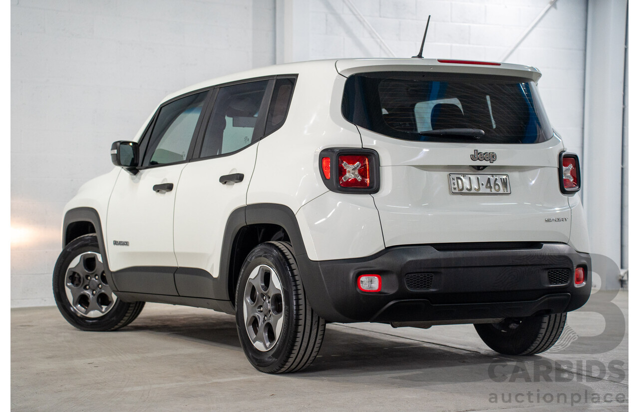 8/2016 Jeep Renegade Sport BU 4d Wagon Alpine White Turbo 1.4L