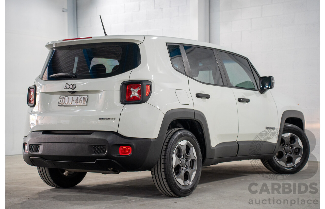 8/2016 Jeep Renegade Sport BU 4d Wagon Alpine White Turbo 1.4L