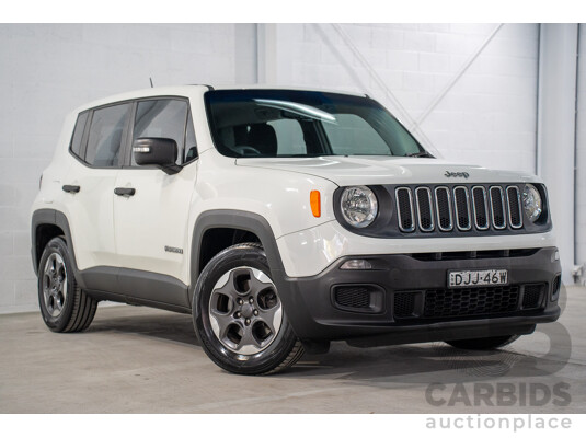 8/2016 Jeep Renegade Sport BU 4d Wagon Alpine White Turbo 1.4L