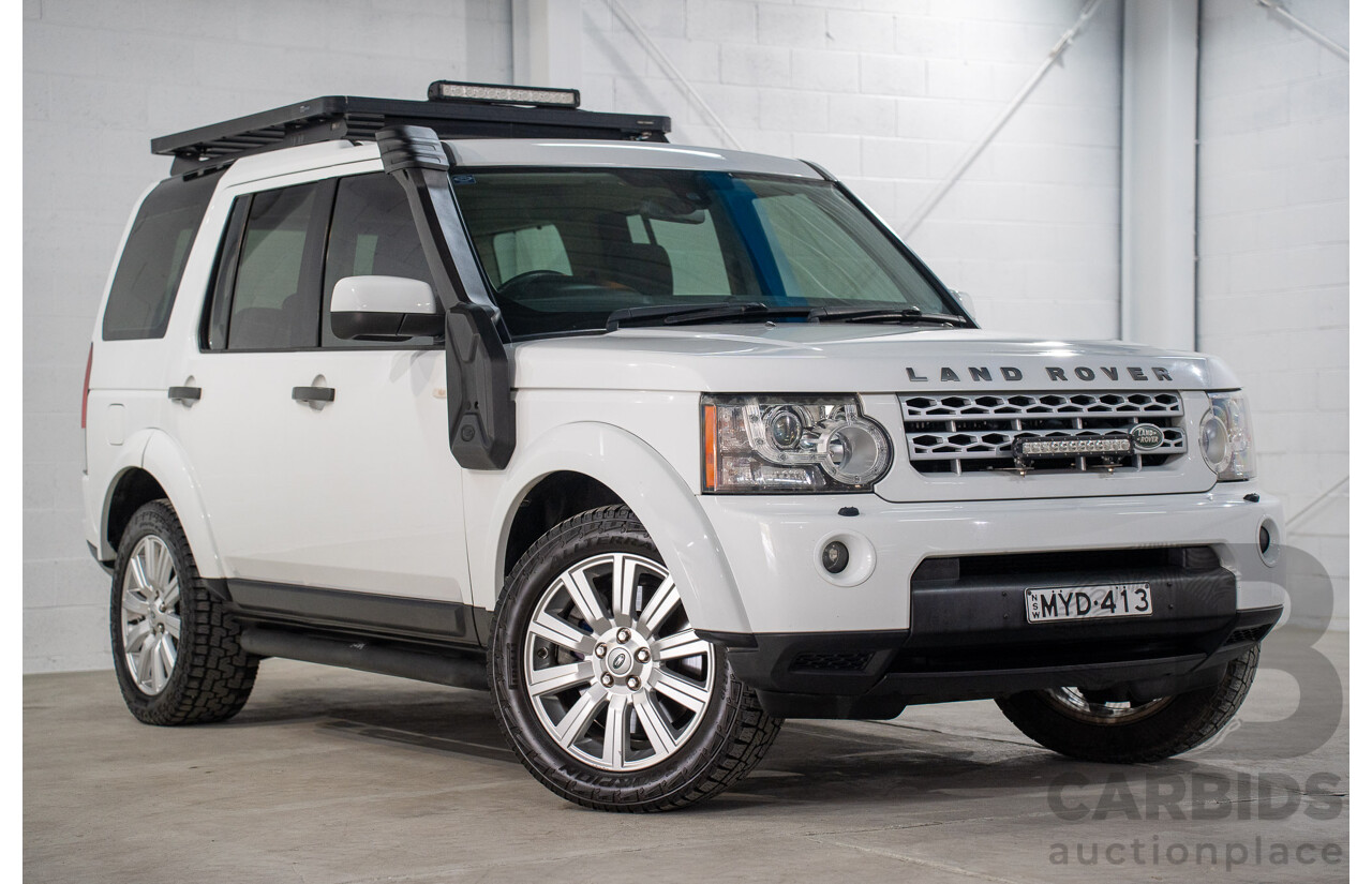 06/2013 Land Rover Discovery 4 3.0 TDV6 MY13 4d Wagon Fuji White Twin Turbo Diesel 3.0L