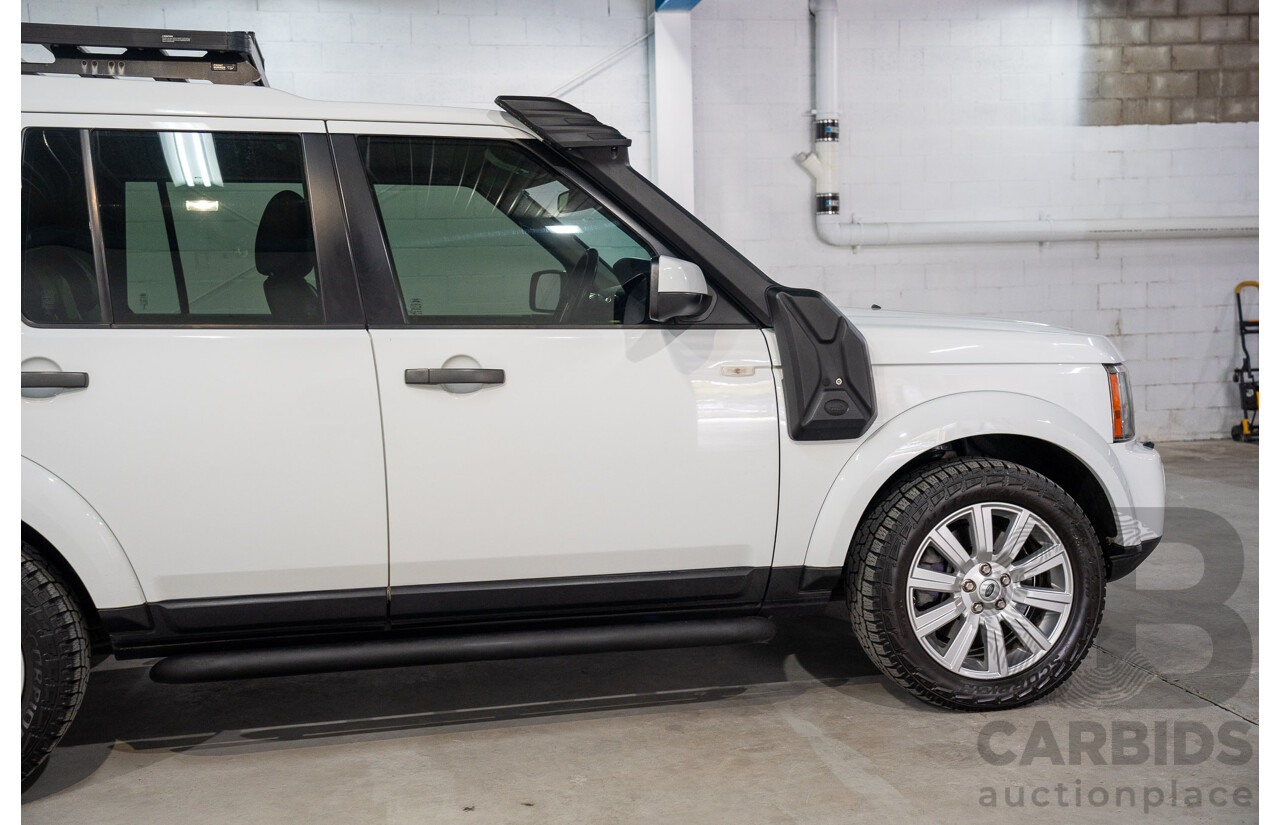 06/2013 Land Rover Discovery 4 3.0 TDV6 MY13 4d Wagon Fuji White Twin Turbo Diesel 3.0L