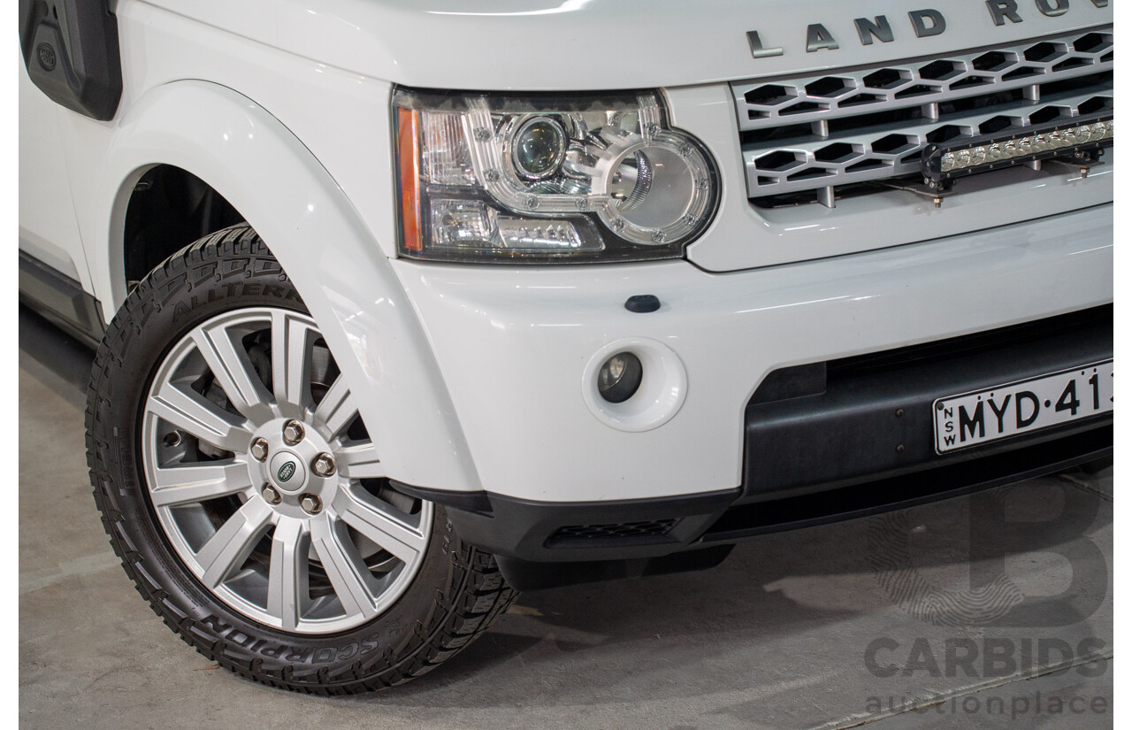 06/2013 Land Rover Discovery 4 3.0 TDV6 MY13 4d Wagon Fuji White Twin Turbo Diesel 3.0L