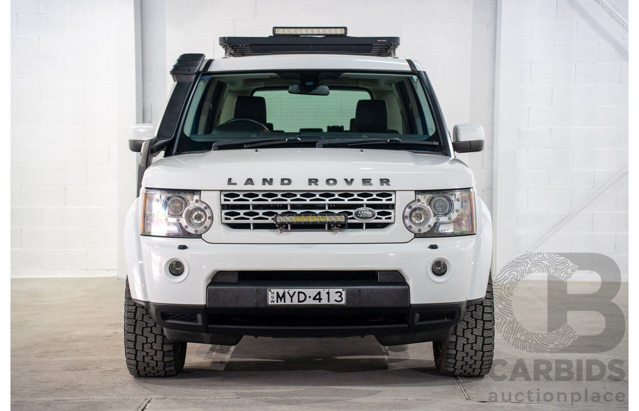 06/2013 Land Rover Discovery 4 3.0 TDV6 MY13 4d Wagon Fuji White Twin Turbo Diesel 3.0L