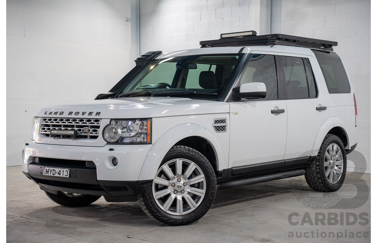 06/2013 Land Rover Discovery 4 3.0 TDV6 MY13 4d Wagon Fuji White Twin Turbo Diesel 3.0L