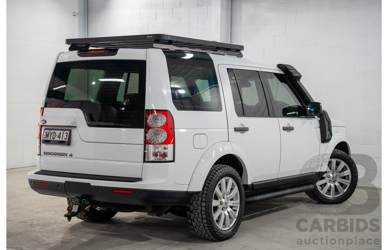 06/2013 Land Rover Discovery 4 3.0 TDV6 MY13 4d Wagon Fuji White Twin Turbo Diesel 3.0L