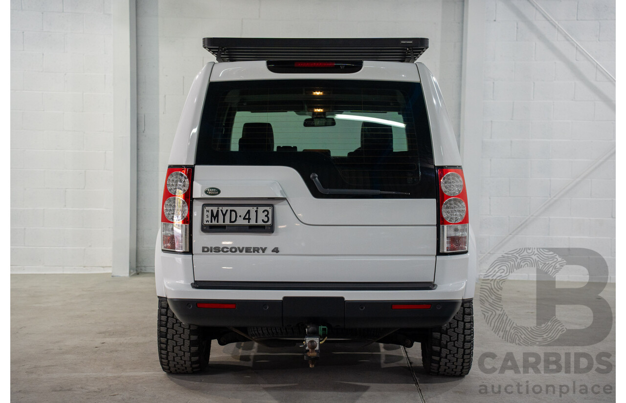 06/2013 Land Rover Discovery 4 3.0 TDV6 MY13 4d Wagon Fuji White Twin Turbo Diesel 3.0L