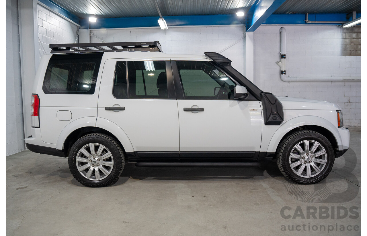 06/2013 Land Rover Discovery 4 3.0 TDV6 MY13 4d Wagon Fuji White Twin Turbo Diesel 3.0L