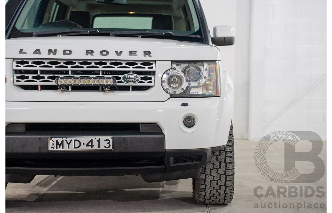 06/2013 Land Rover Discovery 4 3.0 TDV6 MY13 4d Wagon Fuji White Twin Turbo Diesel 3.0L