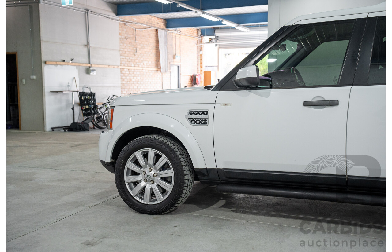 06/2013 Land Rover Discovery 4 3.0 TDV6 MY13 4d Wagon Fuji White Twin Turbo Diesel 3.0L