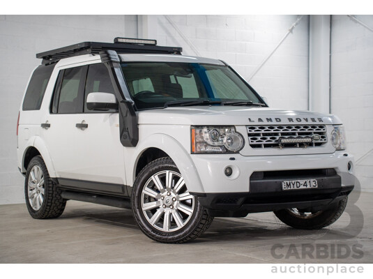 06/2013 Land Rover Discovery 4 3.0 TDV6 MY13 4d Wagon Fuji White Twin Turbo Diesel 3.0L