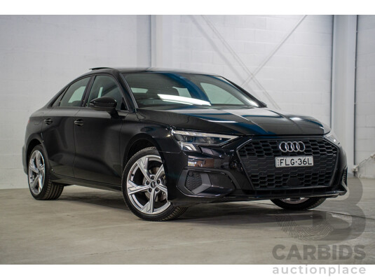 12/2022 Audi A3 35TFSI MHEV (FWD) 8Y MY23 4D Sedan Mythos Black Metallic Turbo 1.5L