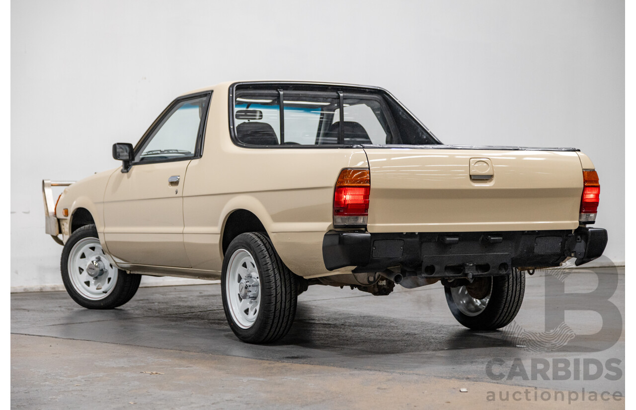 6/1988 Subaru Brumby 1800 (4x4) 2d P/Up Biege 1.8L