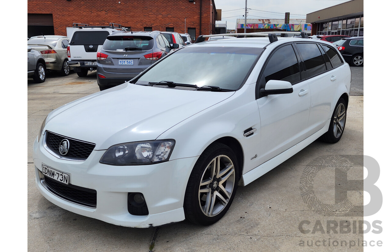 4/2012 Holden Commodore SV6 VE II MY12 4d Sportwagon White 3.6L