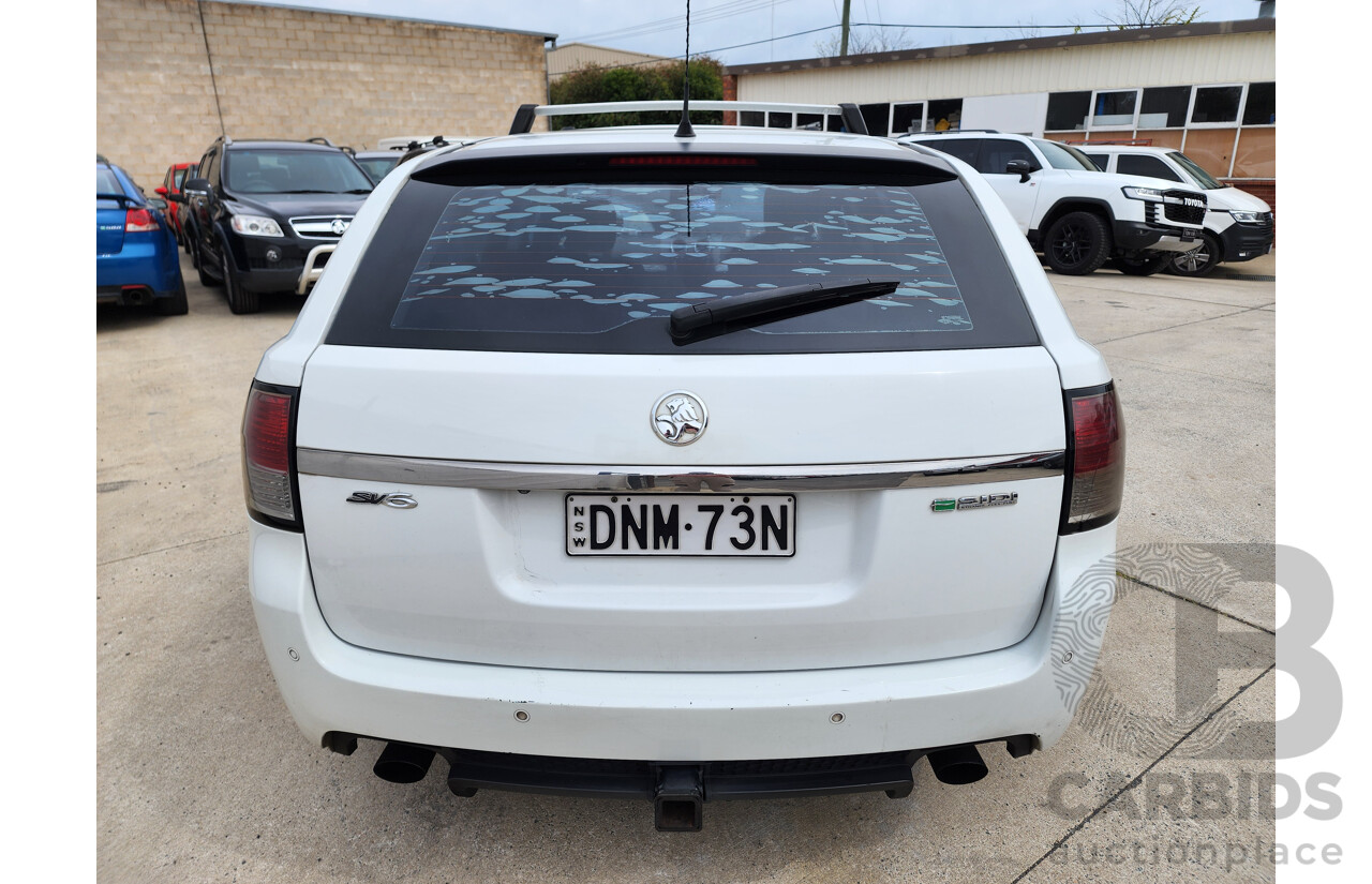 4/2012 Holden Commodore SV6 VE II MY12 4d Sportwagon White 3.6L