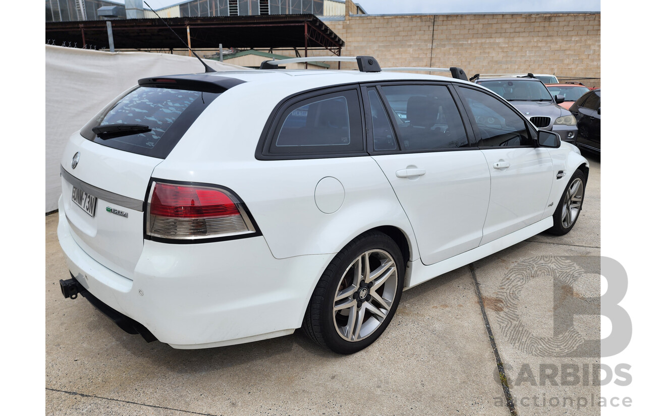 4/2012 Holden Commodore SV6 VE II MY12 4d Sportwagon White 3.6L