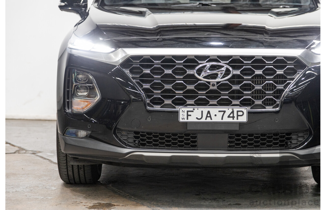 02/2020 Hyundai Santa Fe Highlander (4x4) TM MY20 4d Wagon Phantom Black Turbo Diesel 2.2L - 7 Seater