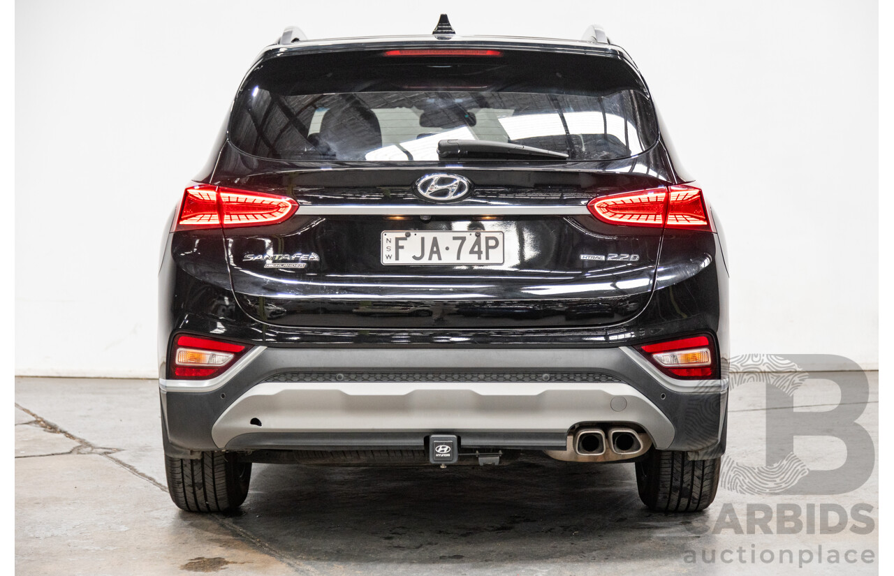 02/2020 Hyundai Santa Fe Highlander (4x4) TM MY20 4d Wagon Phantom Black Turbo Diesel 2.2L - 7 Seater