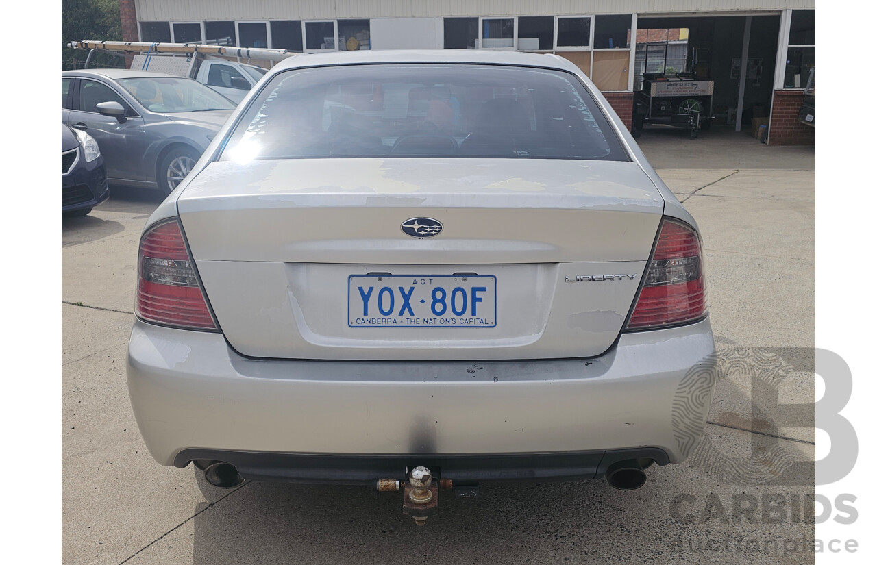 7/2004 Subaru Liberty 3.0r-B MY05 4d Sedan Silver 3.0L