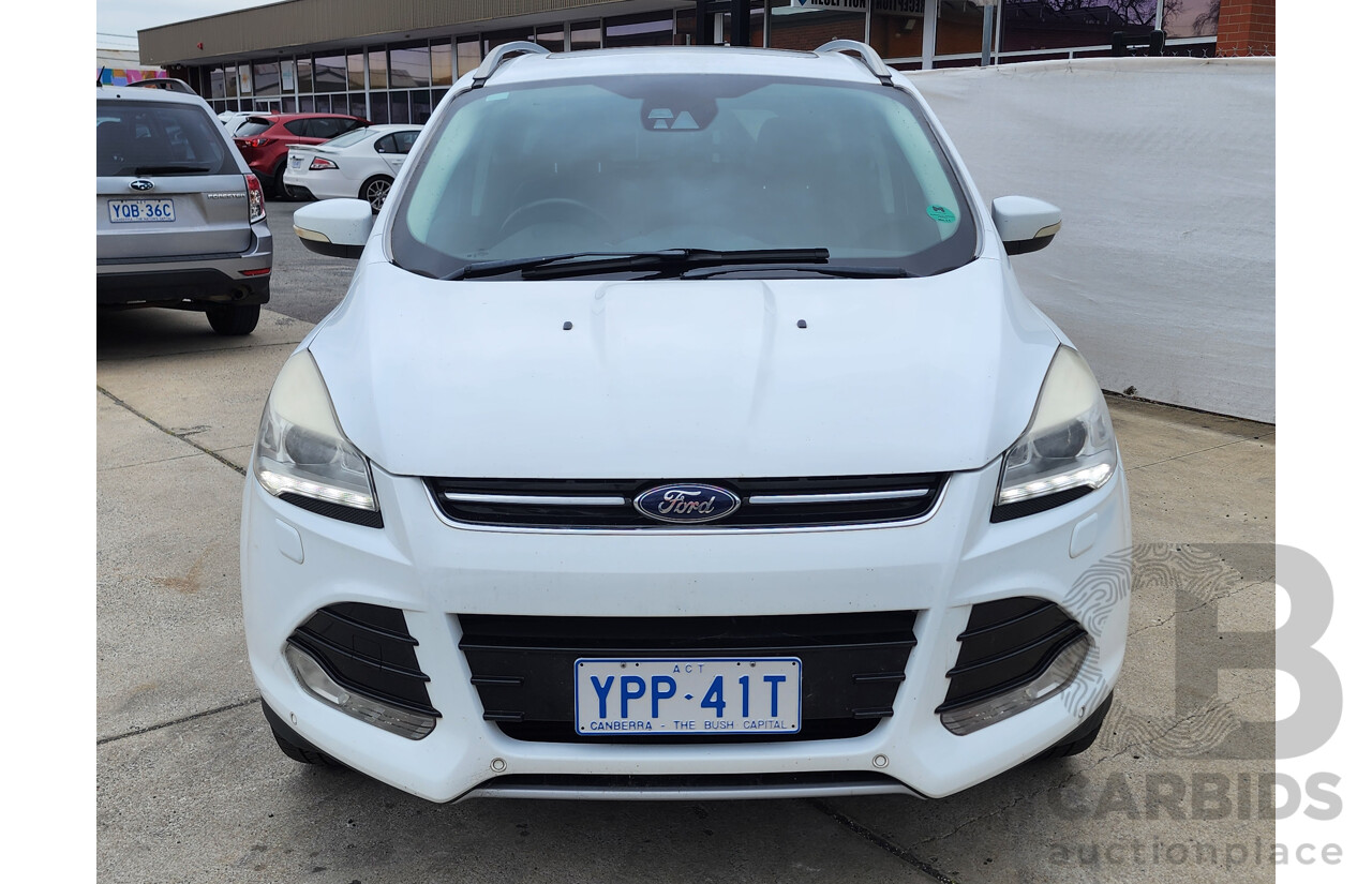 12/2013 Ford Kuga Titanium (awd) TF 4d Wagon White 2.0L