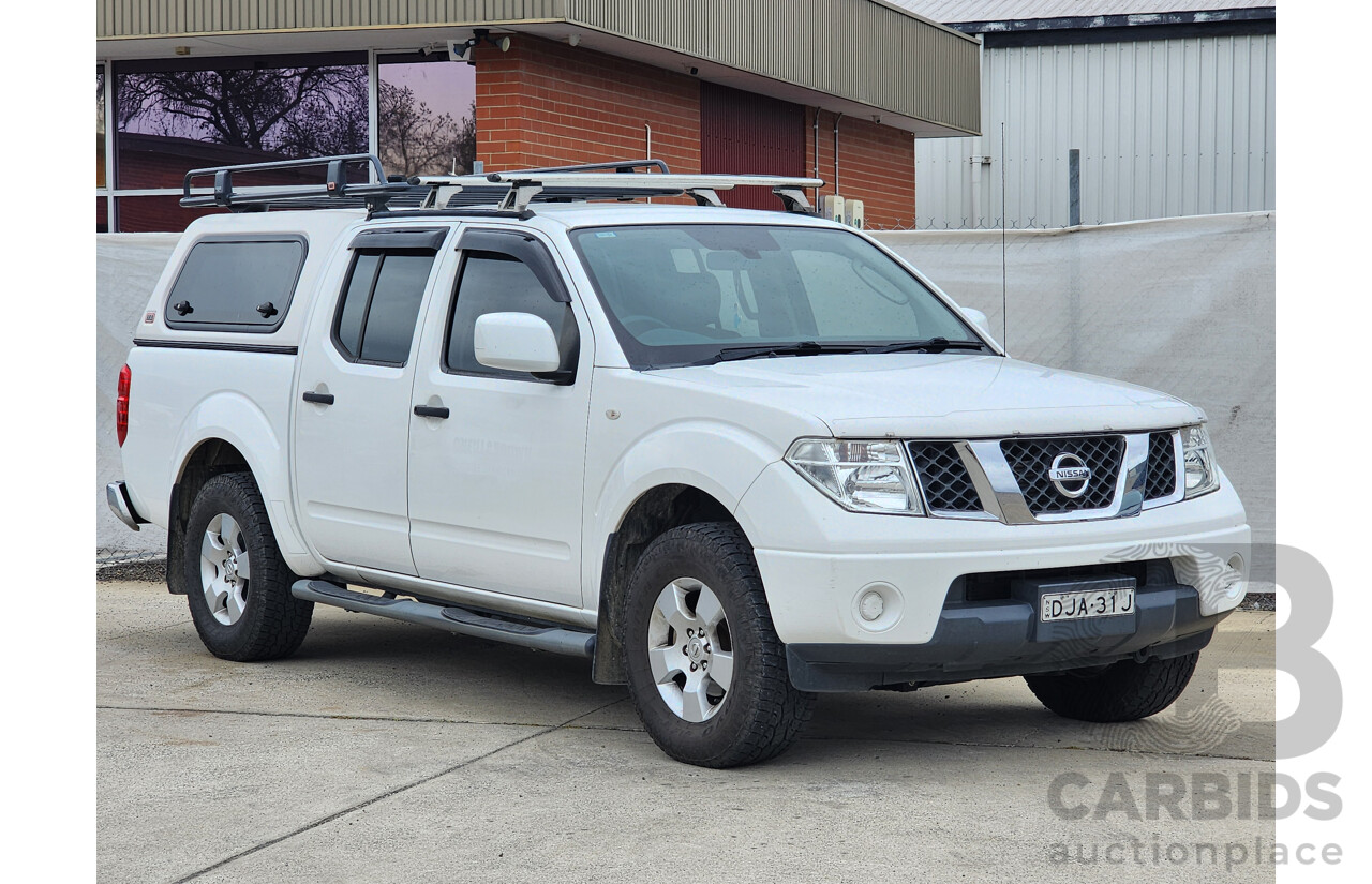 4/2015 Nissan Navara RX Silverline SE (4x4) D40 Dual Cab P/Up White 2.5L