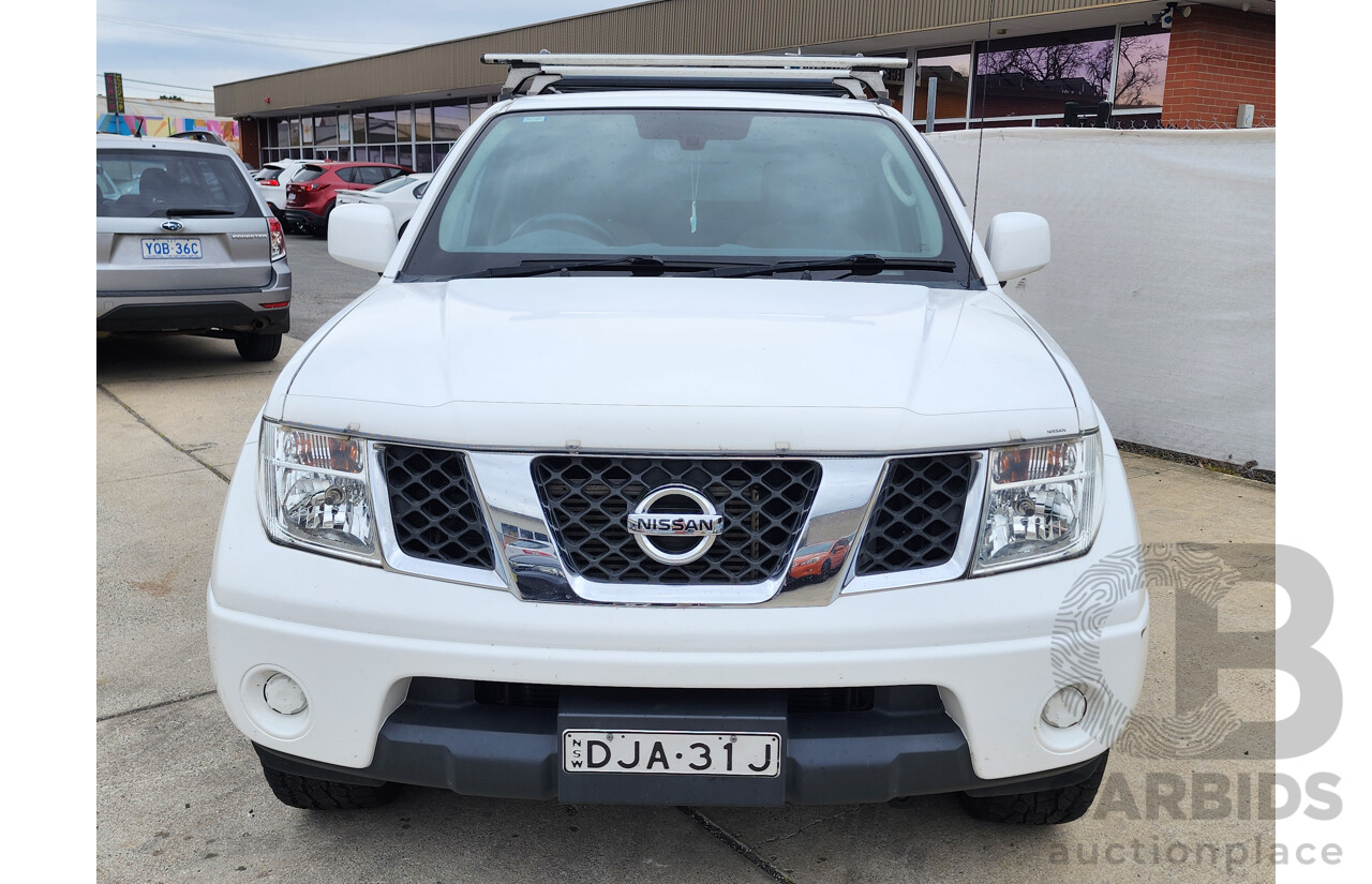 4/2015 Nissan Navara RX Silverline SE (4x4) D40 Dual Cab P/Up White 2.5L