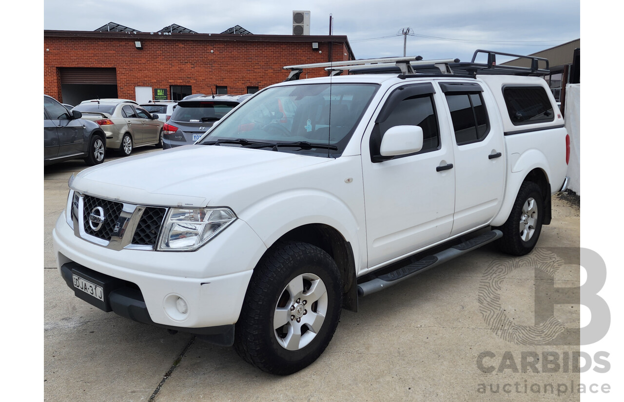 4/2015 Nissan Navara RX Silverline SE (4x4) D40 Dual Cab P/Up White 2.5L