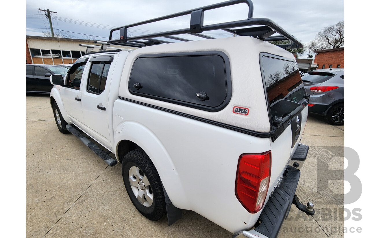 4/2015 Nissan Navara RX Silverline SE (4x4) D40 Dual Cab P/Up White 2.5L