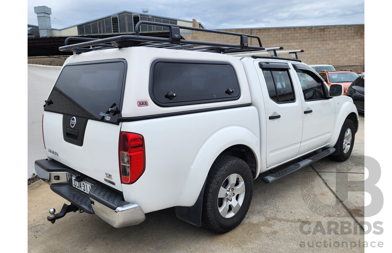 4/2015 Nissan Navara RX Silverline SE (4x4) D40 Dual Cab P/Up White 2.5L