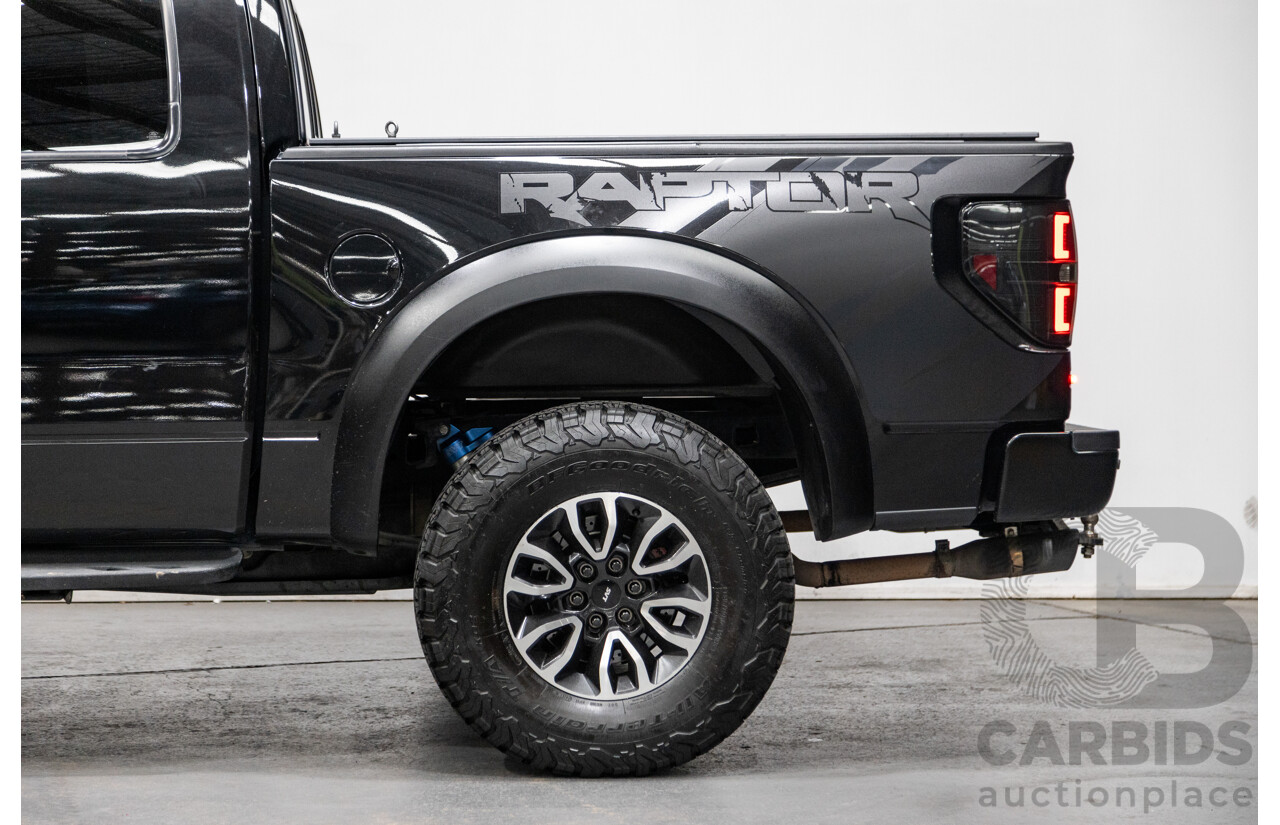 12/2012 Ford F-150 SVT Raptor (4x4) MY13 4d Super Cab Tuxedo Black Metallic V8 6.2L