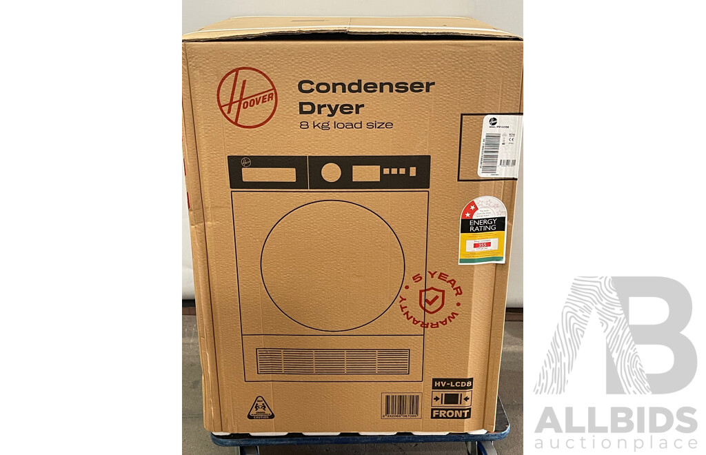 Hoover 8 Kg Condenser Dryer - Brand New