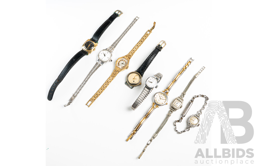 Collection of (6) Vintage Ladies Dress Watches - Timex, Felicia, Sekonda, Guy Laroche, Classique, Syr