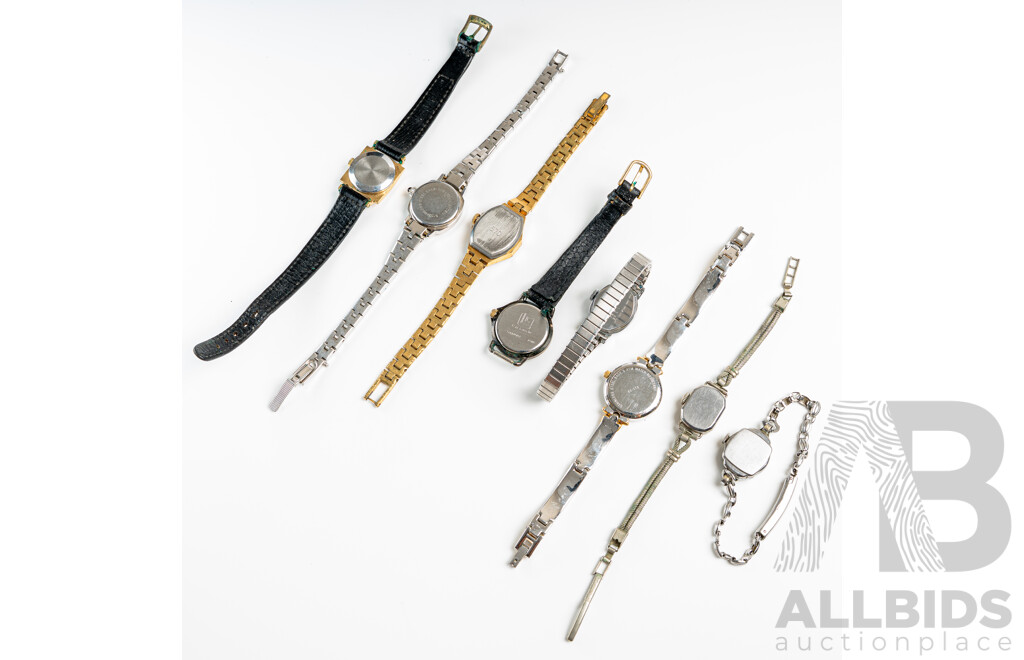 Collection of (6) Vintage Ladies Dress Watches - Timex, Felicia, Sekonda, Guy Laroche, Classique, Syr
