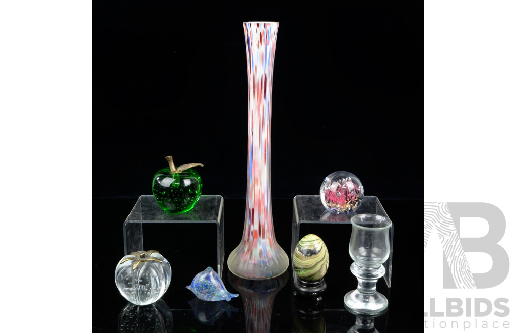 Collection Art Glass Including Eamonn Vereker Snail Figure and More