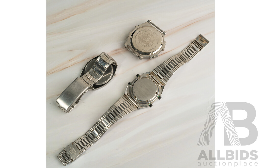 Vintage Digital (3) Watch Collection Tissot & Citizen