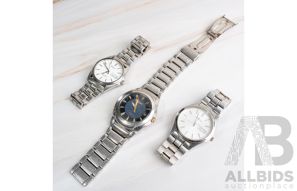 Seiko Vintage (3) Watch Collection, 7N43-8320, 7N42-0BT0, 7N43-0BF0