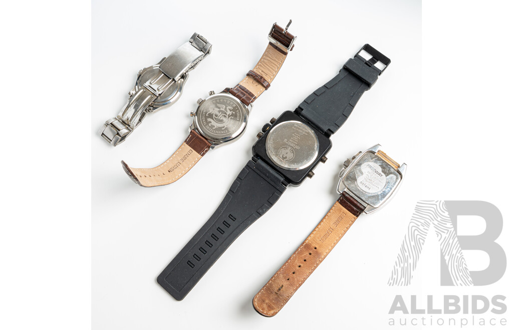 Collection of (4) Mens Watches - Lorus, NIS, Axcent, Infantry