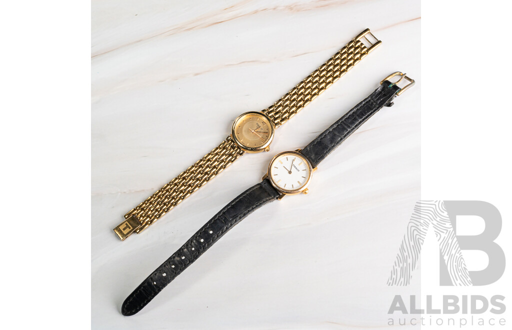 Tissot (2) Ladies Dress Watches, C225K & 8825