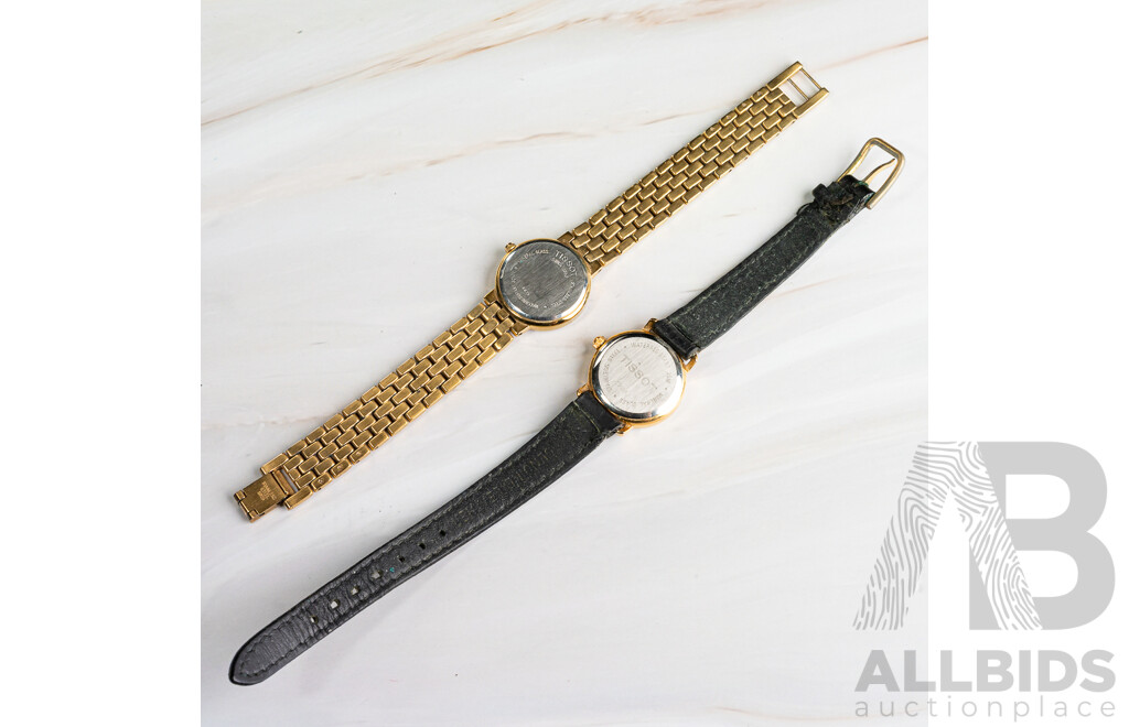 Tissot (2) Ladies Dress Watches, C225K & 8825