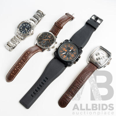 Collection of (4) Mens Watches - Lorus, NIS, Axcent, Infantry + 'image'