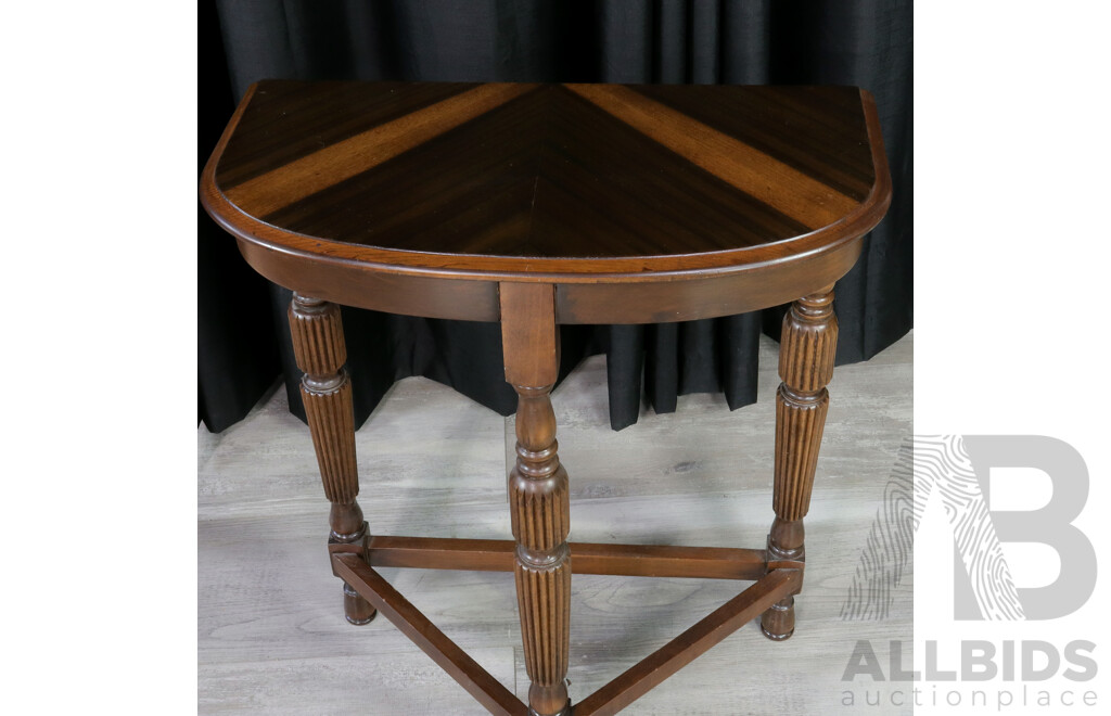 Art Deco Veneered Hall Table