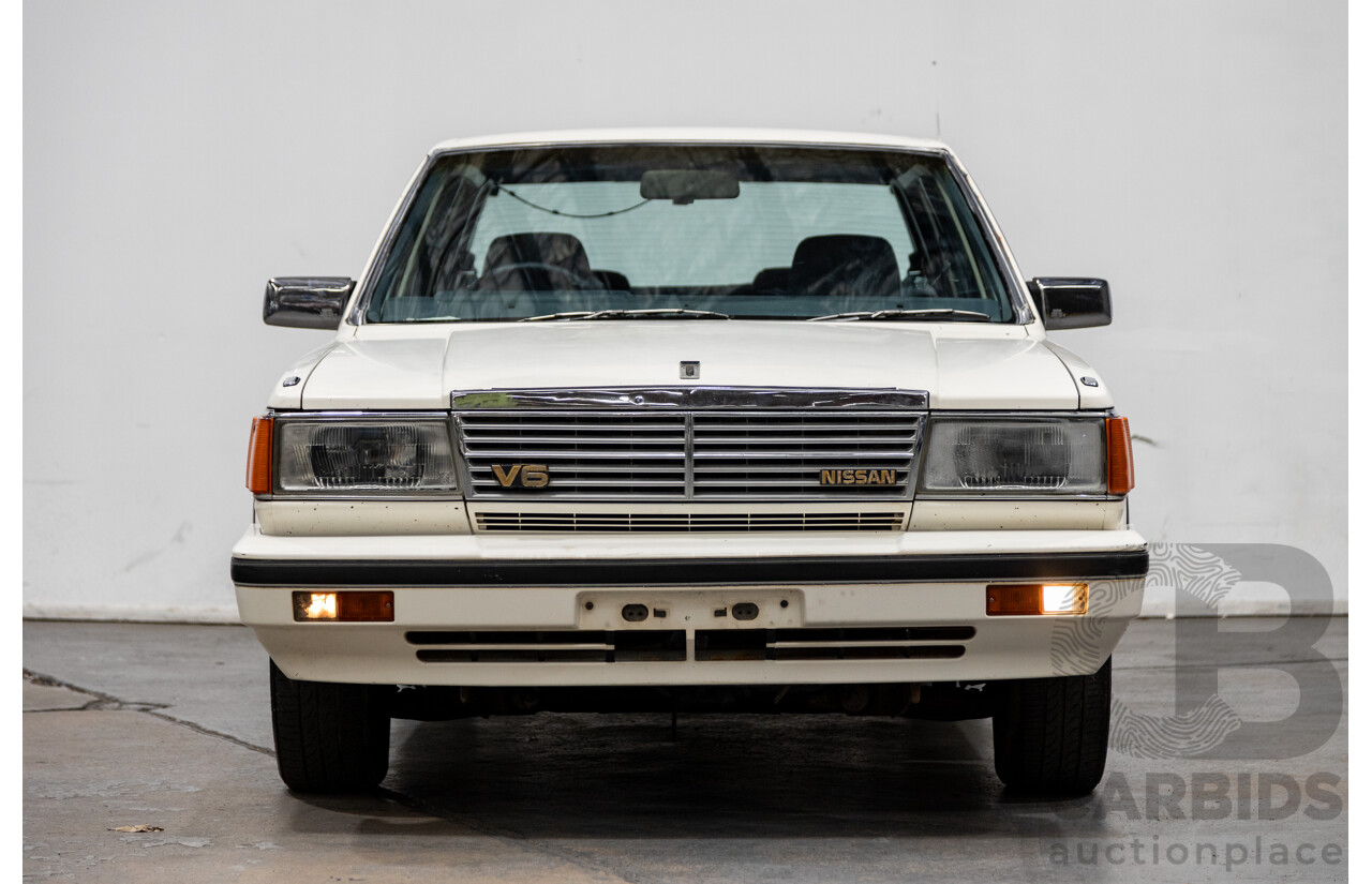 1/1985 Nissan 300 C (Cedric) PY30 4d Sedan White 3.0L